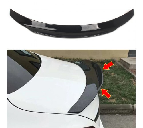 Mercedes Benz W206 PSM stiliaus Juodas blizgus bagažinės spoileris